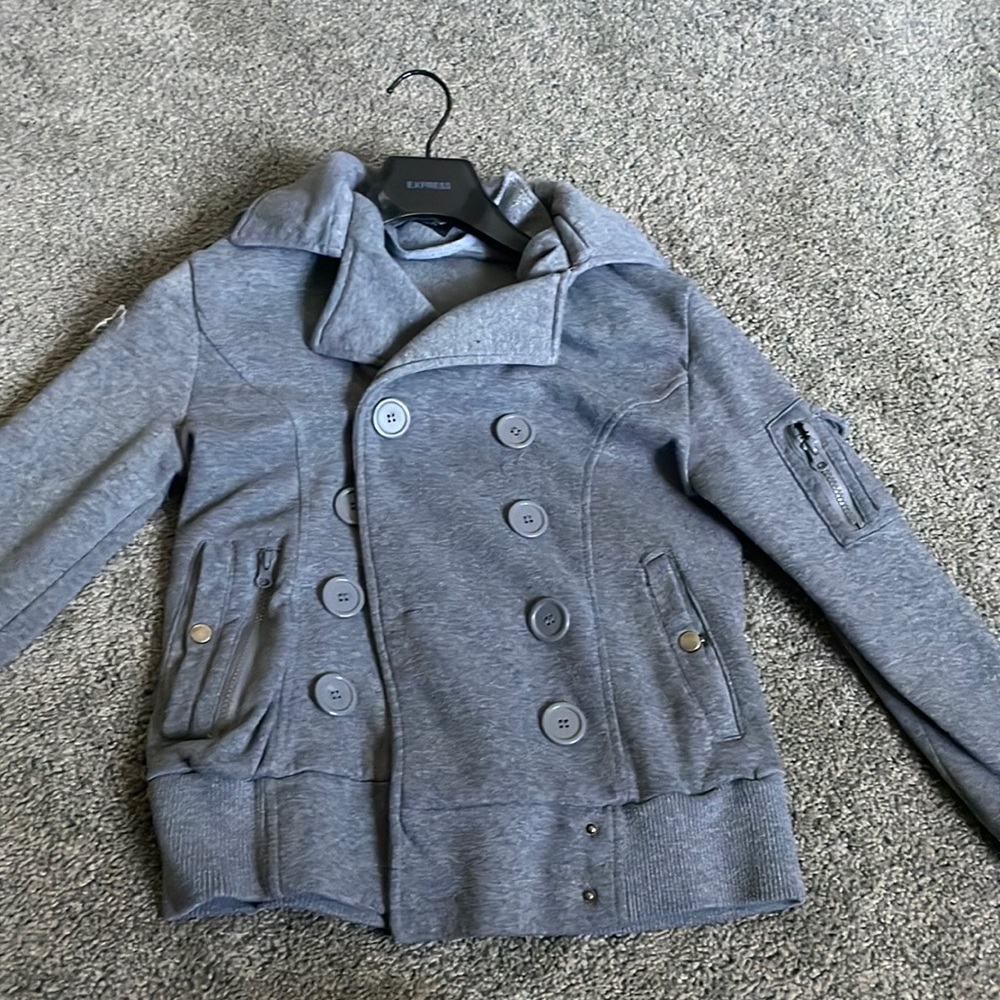 Grey Pea coat